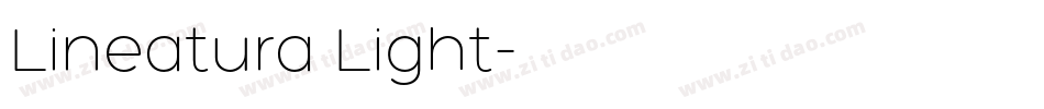 Lineatura Light字体转换